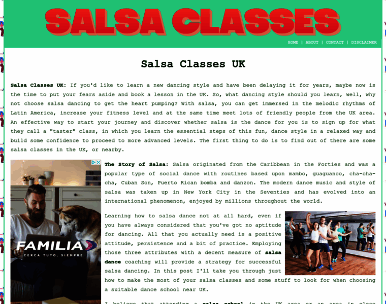 Salsaclasses.me.uk thumbnail