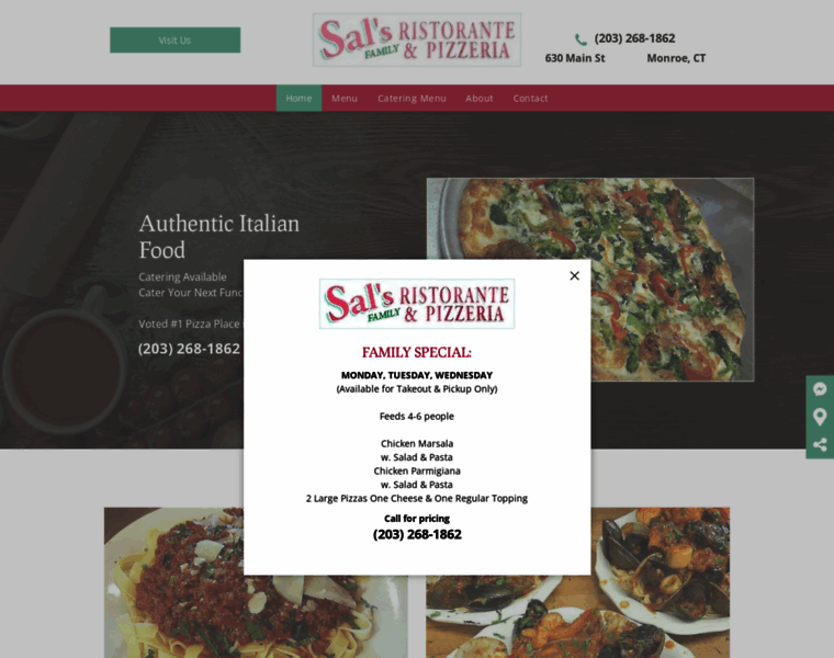 Salsfamilypizza.com thumbnail