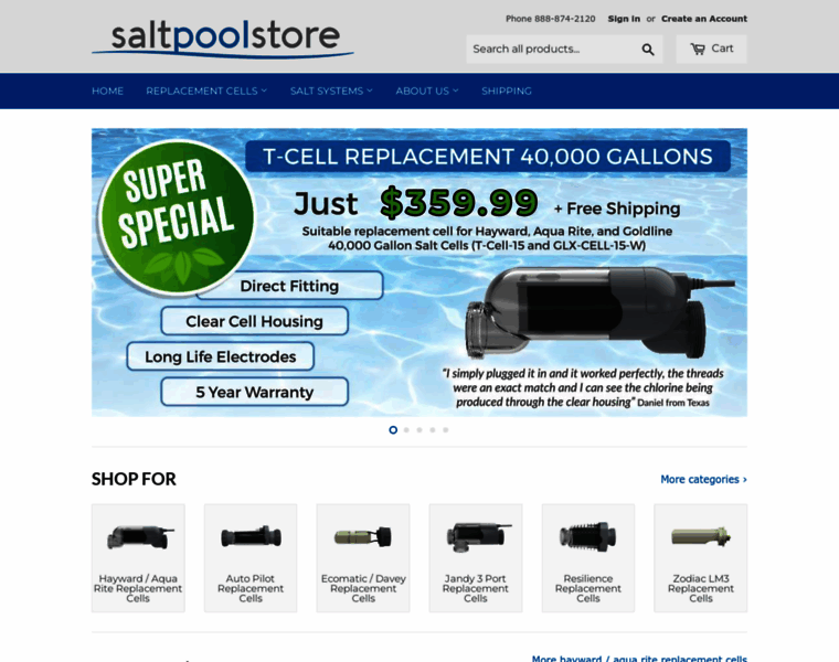 Saltpoolstore.com thumbnail