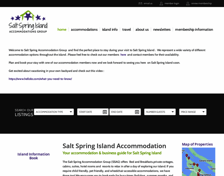 Saltspringaccommodation.ca thumbnail