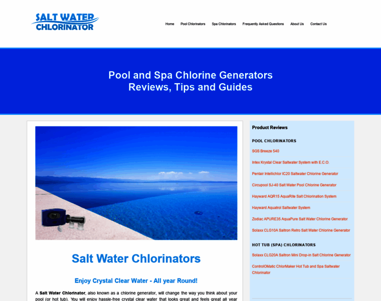 Saltwater-chlorinator.com thumbnail