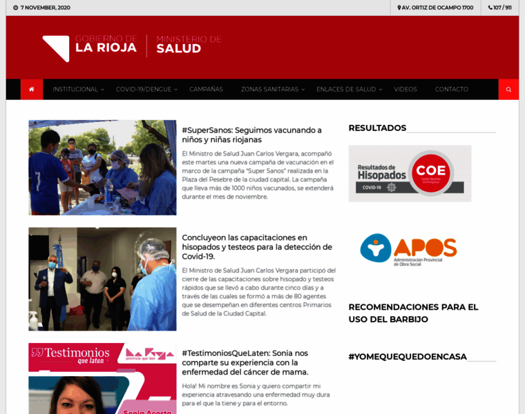 Salud.larioja.gov.ar thumbnail