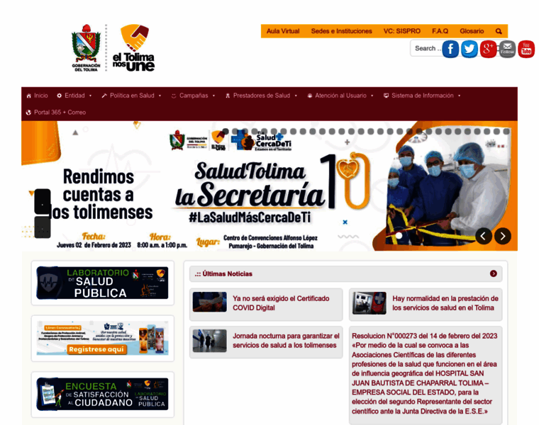 Saludtolima.gov.co thumbnail