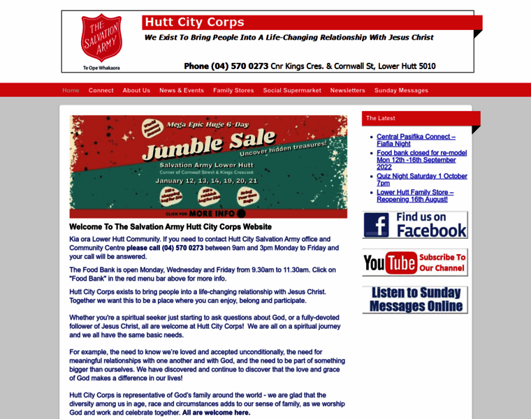 Salvationarmyhuttcity.org.nz thumbnail