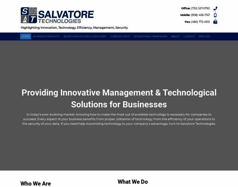 Salvatoretechnologies.com thumbnail
