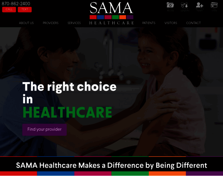 Samahealthcare.com thumbnail