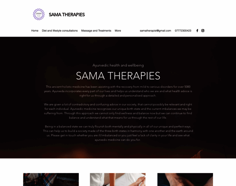 Samatherapies.com thumbnail