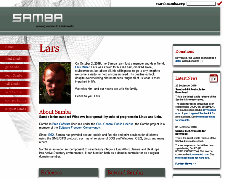 Samba.anu.edu.au thumbnail