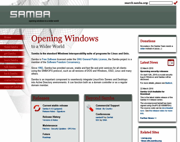Samba.org thumbnail Samba.org thumbnail