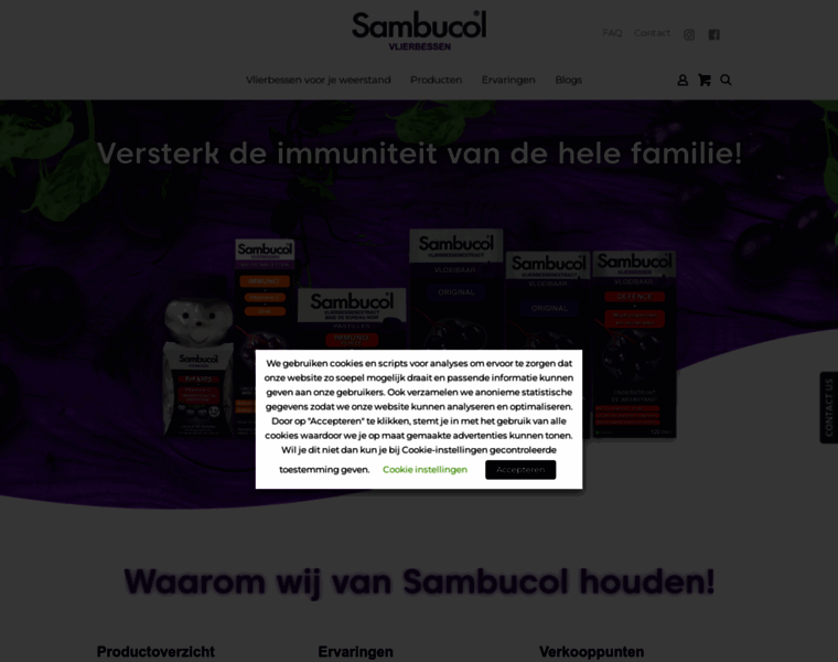 Sambucol.nl thumbnail
