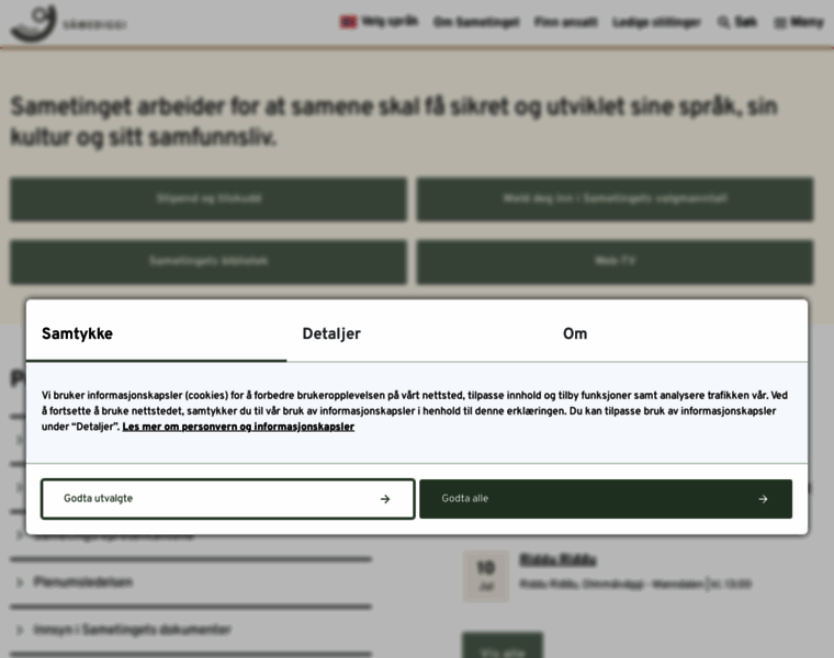 Sametinget.no thumbnail