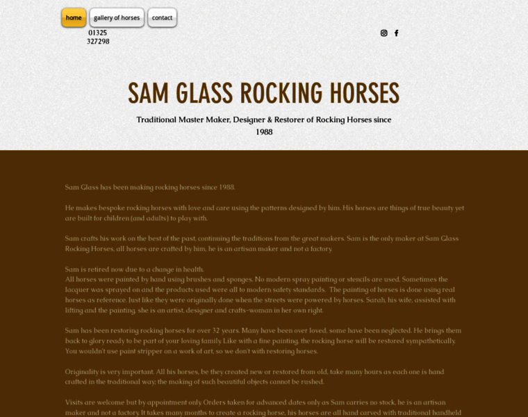 Samglassrockinghorses.co.uk thumbnail