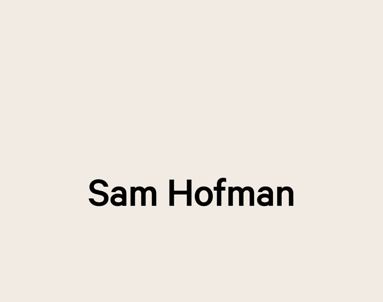 Samhofman.co.uk thumbnail