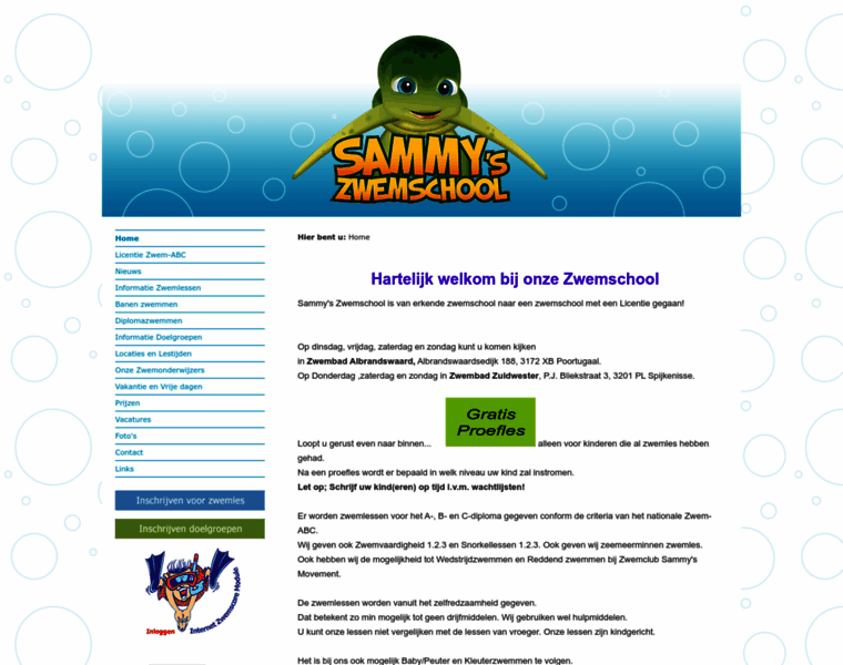 Sammyszwemschool.nl thumbnail