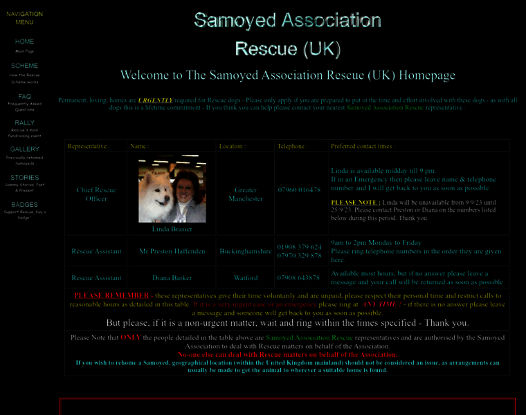 Samoyedrescue.co.uk thumbnail