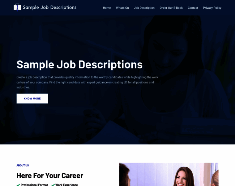 Samplejobdescriptions.org thumbnail Samplejobdescriptions.org thumbnail