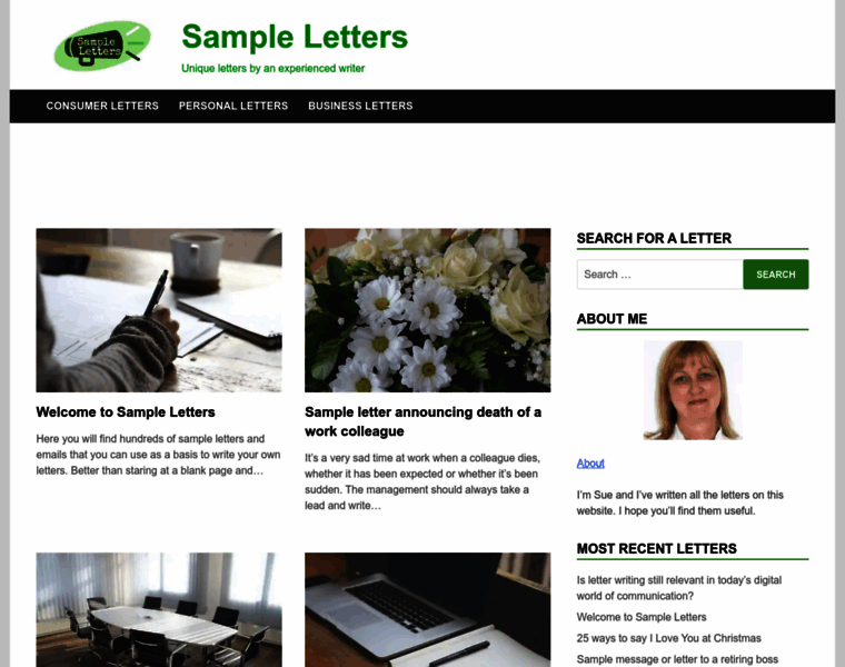 Sampleletters.website thumbnail