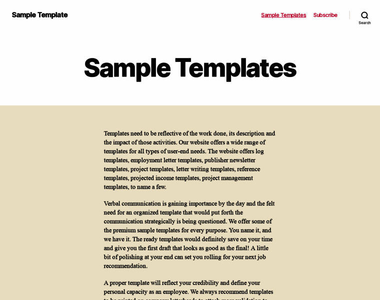 Sampletemplate.net thumbnail