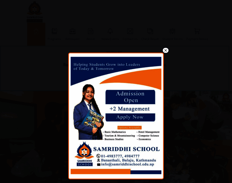 Samriddhischool.edu.np thumbnail
