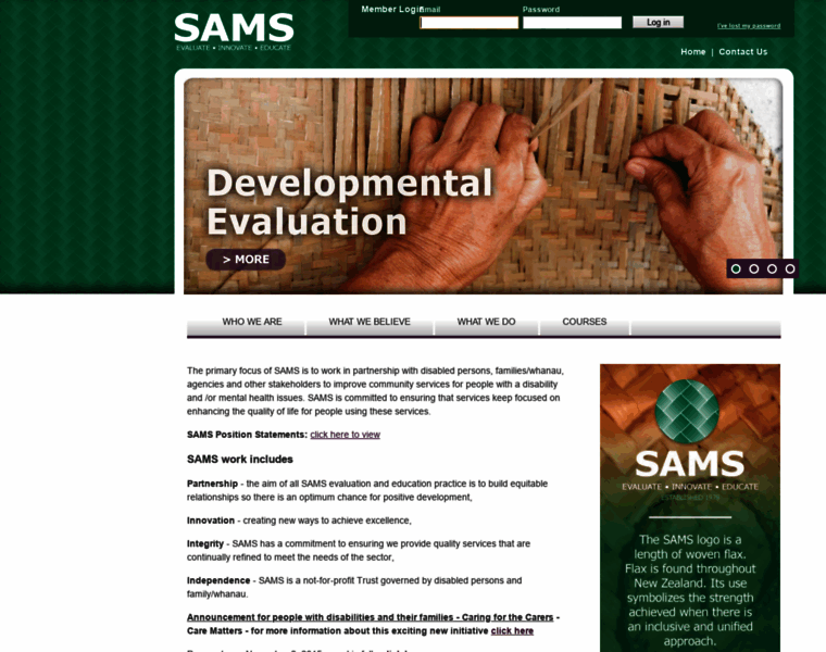 Sams.org.nz thumbnail
