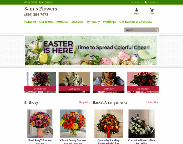 Samsflowers.net thumbnail