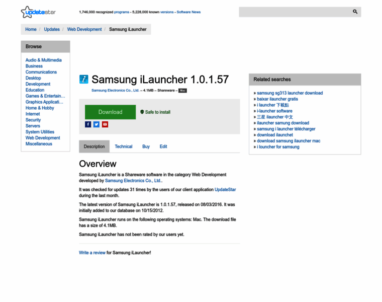 Samsung-ilauncher.updatestar.com thumbnail