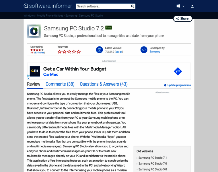 Samsung-pc-studio.software.informer.com thumbnail