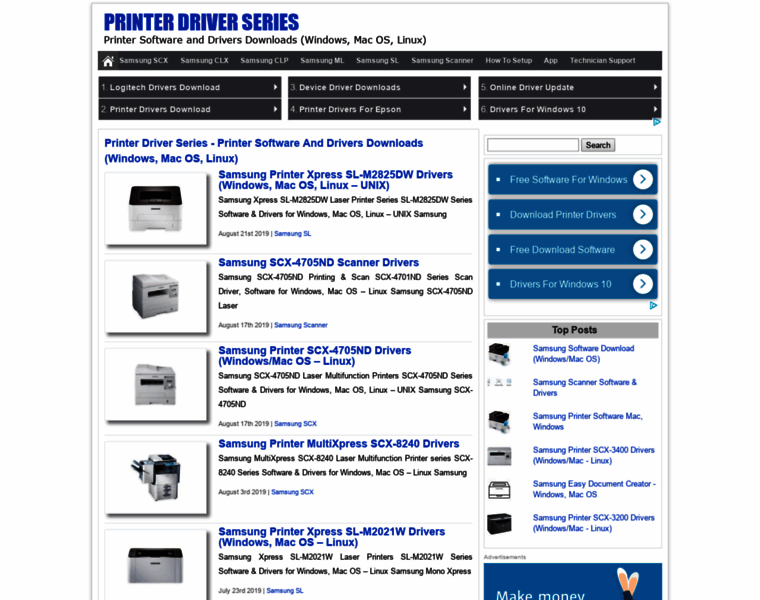 Samsung-printerdrivers.com thumbnail