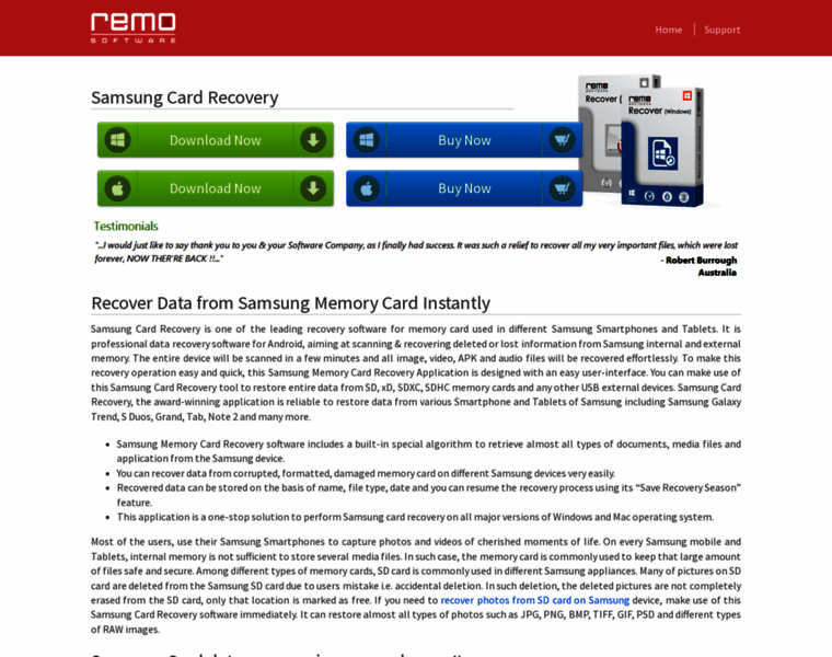 Samsungcardrecovery.com thumbnail