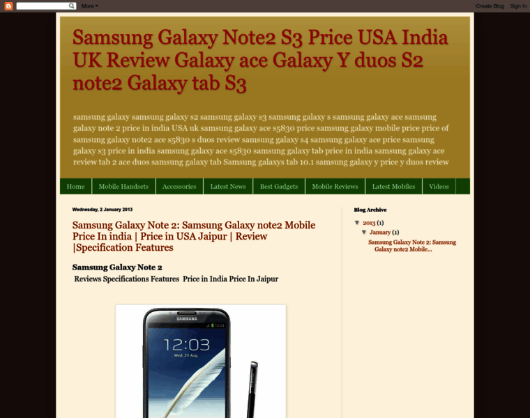 Samsunggalaxys-price.blogspot.in thumbnail