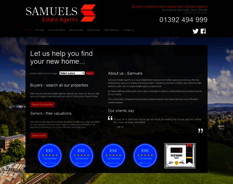Samuelsagents.co.uk thumbnail
