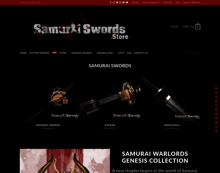 Samuraiswords.store thumbnail