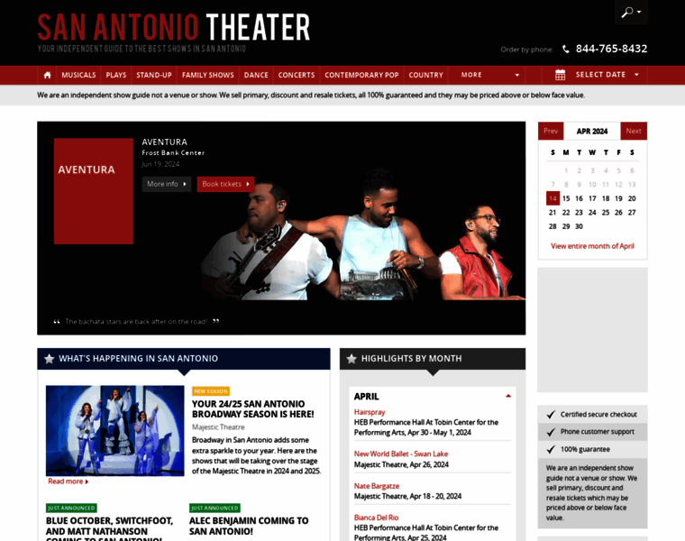 San-antonio-theater.com thumbnail