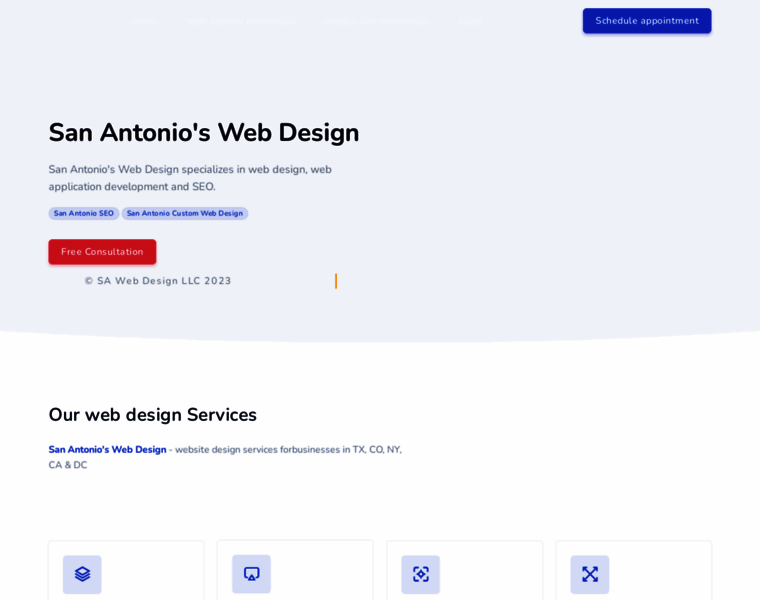 Sanantonioswebdesign.com thumbnail