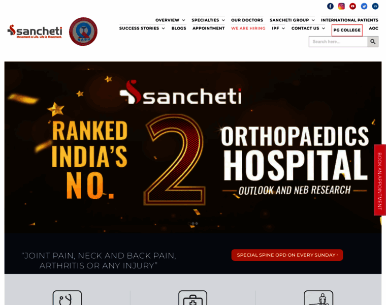 Sanchetihospital.org thumbnail
