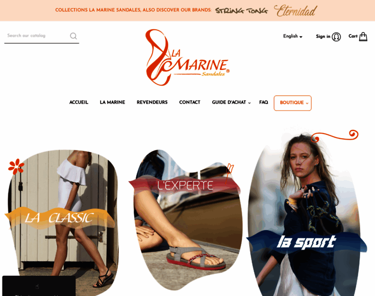 Sandales-lamarine.com thumbnail