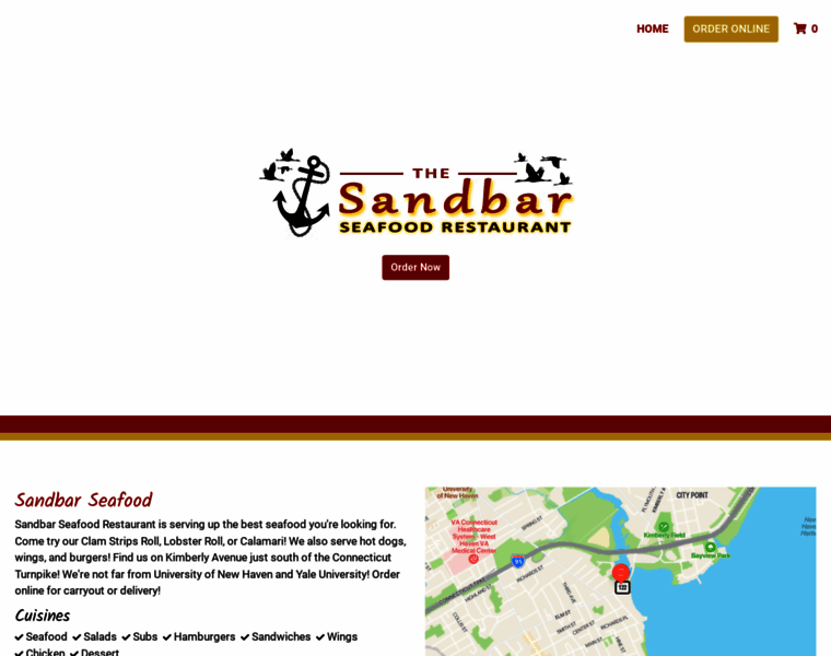 Sandbarseafoodct.com thumbnail