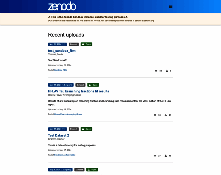 Sandbox.zenodo.org thumbnail