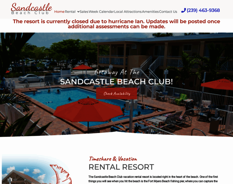 Sandcastlebeachclub.com thumbnail
