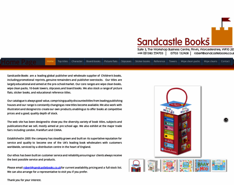 Sandcastlebooks.co.uk thumbnail