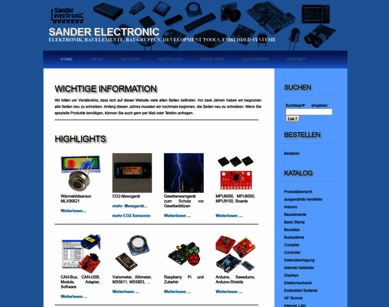 Sander-electronic.de thumbnail