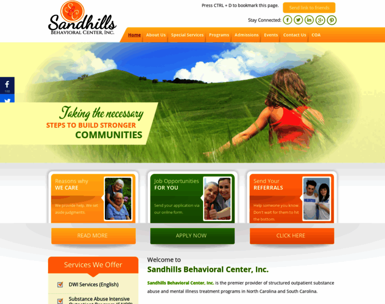 Sandhillsbc.com thumbnail