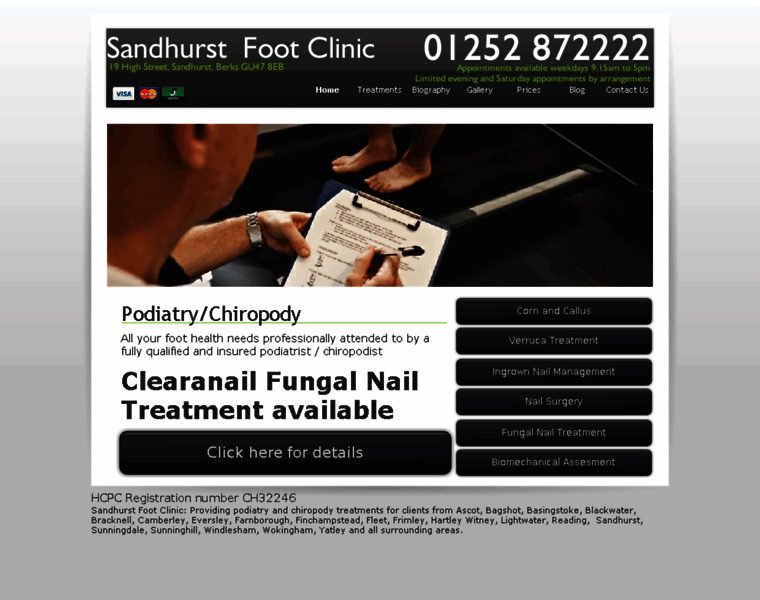 Sandhurstfootclinic.co.uk thumbnail