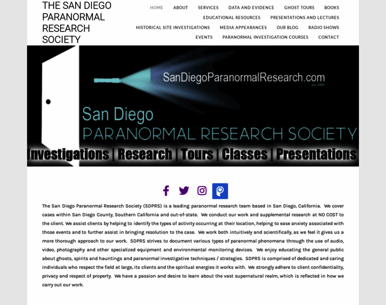 Sandiegoparanormalresearch.com thumbnail