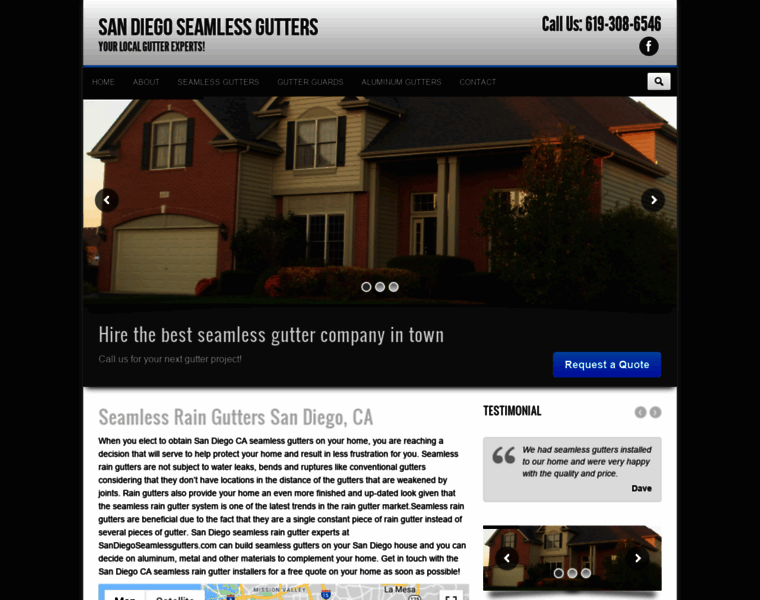 Sandiegoseamlessgutters.com thumbnail