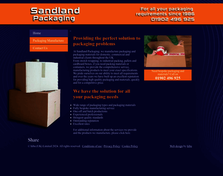 Sandland-packaging.co.uk thumbnail