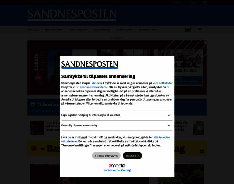 Sandnesposten.no thumbnail
