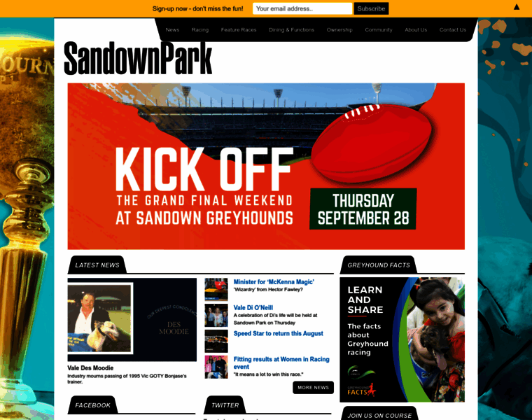 Sandowngreyhounds.com.au thumbnail