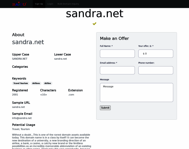 Sandra.net thumbnail