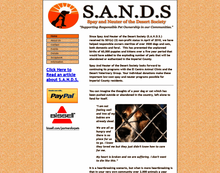 Sands2010.org thumbnail